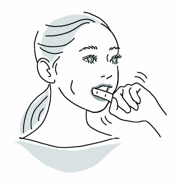 左右ともに1秒を2回、たった4秒でOK。